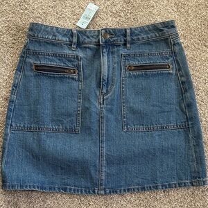 LOFT Blue Denim Mini Skirt